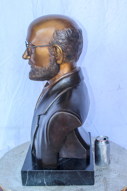 Janusz Korczak Bronze Statue, The Holocaust Hero Tribute 15" x 11" x 25"H