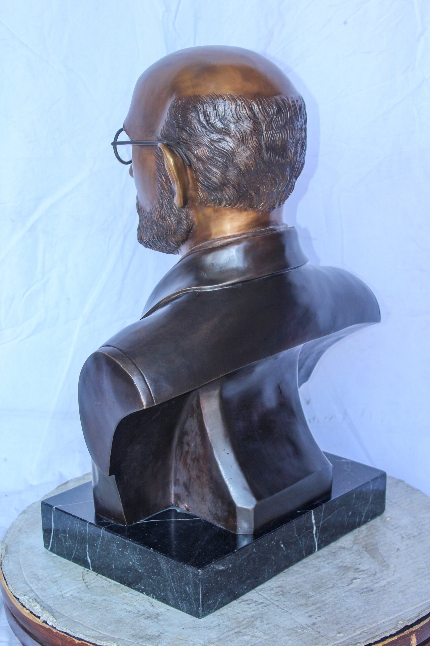 Janusz Korczak Bronze Statue, The Holocaust Hero Tribute 15" x 11" x 25"H