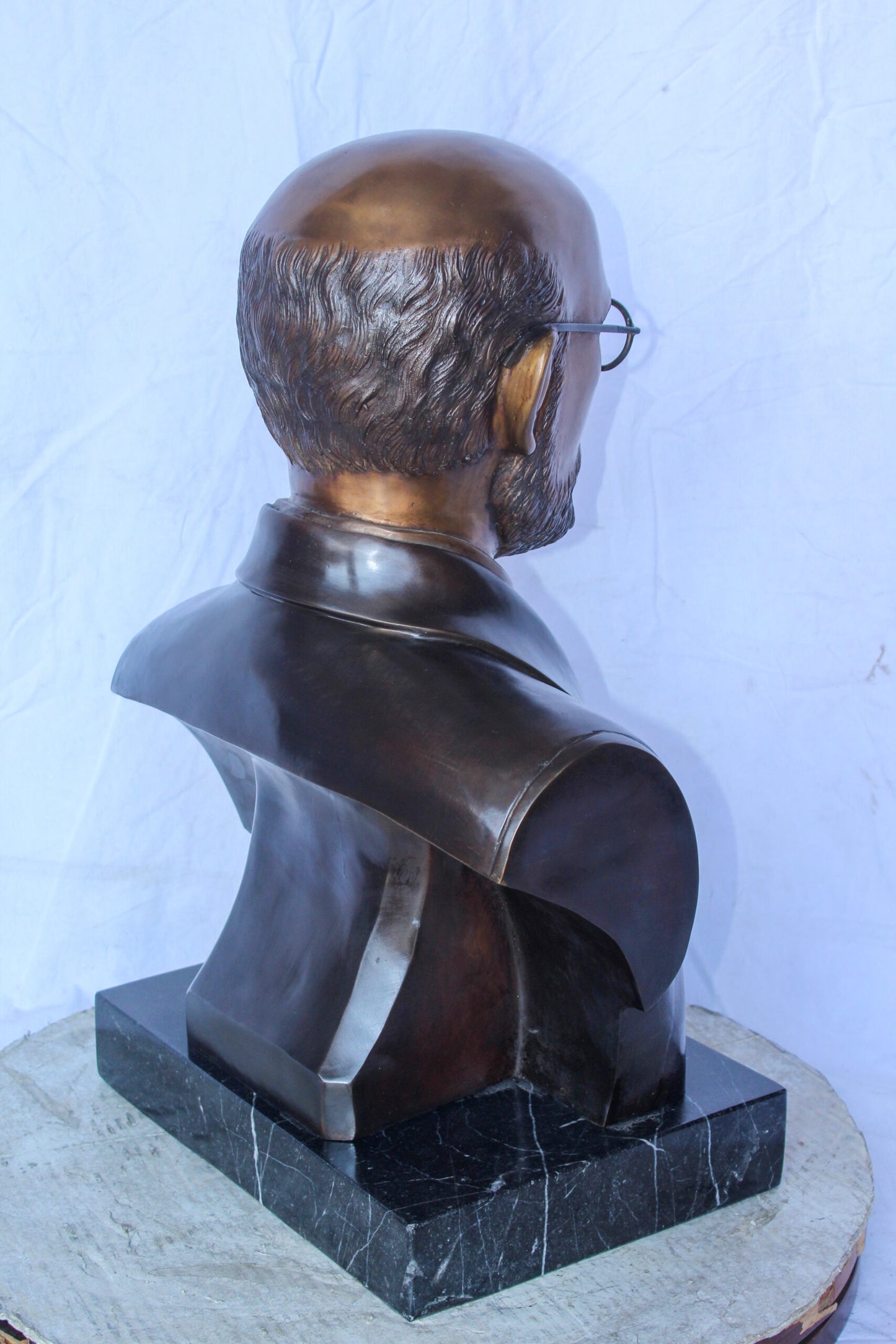 Janusz Korczak Bronze Statue, The Holocaust Hero Tribute 15" x 11" x 25"H