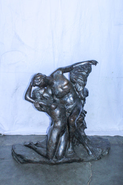 The Kiss or Eternal Springtime Bronze Statue, Rodin Replica 49" x 20" x 44"H