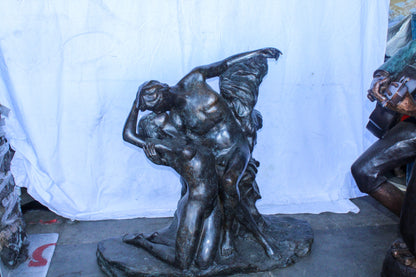 The Kiss or Eternal Springtime Bronze Statue, Rodin Replica 49" x 20" x 44"H