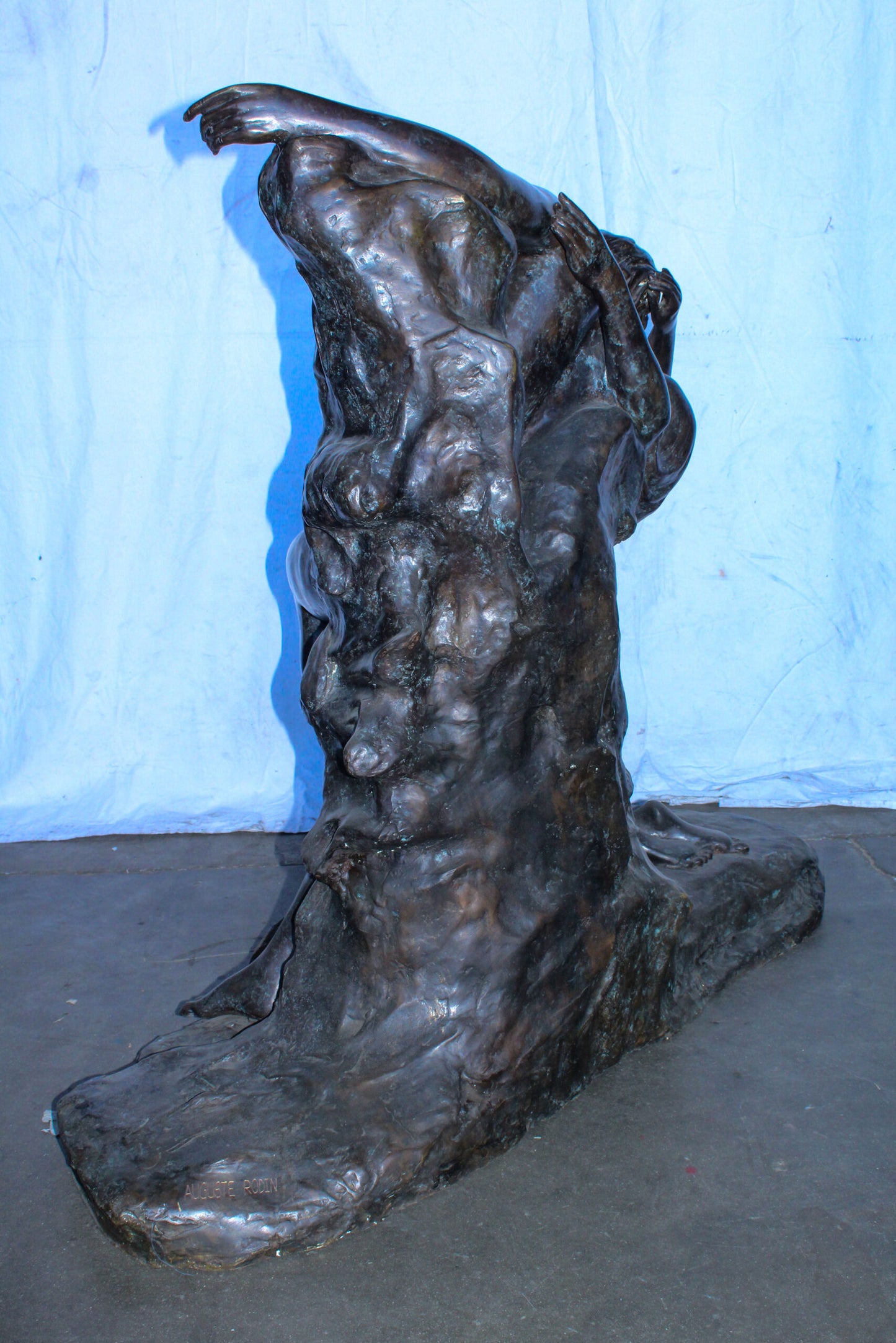 The Kiss or Eternal Springtime Bronze Statue, Rodin Replica 49" x 20" x 44"H