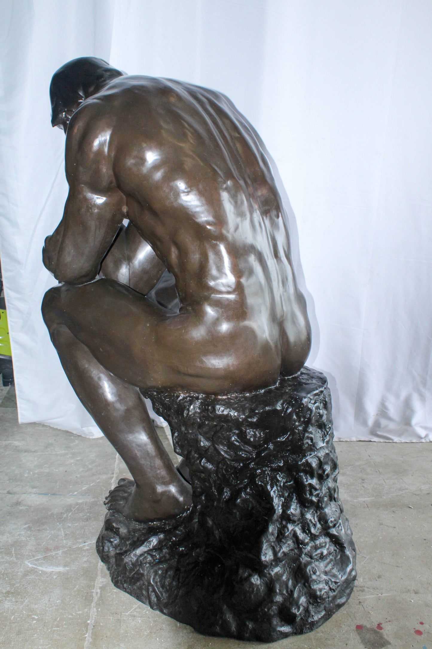 Large Size Bronze Replica of The Thinker by Rodin Sculpture 55" x 33" x 69"H