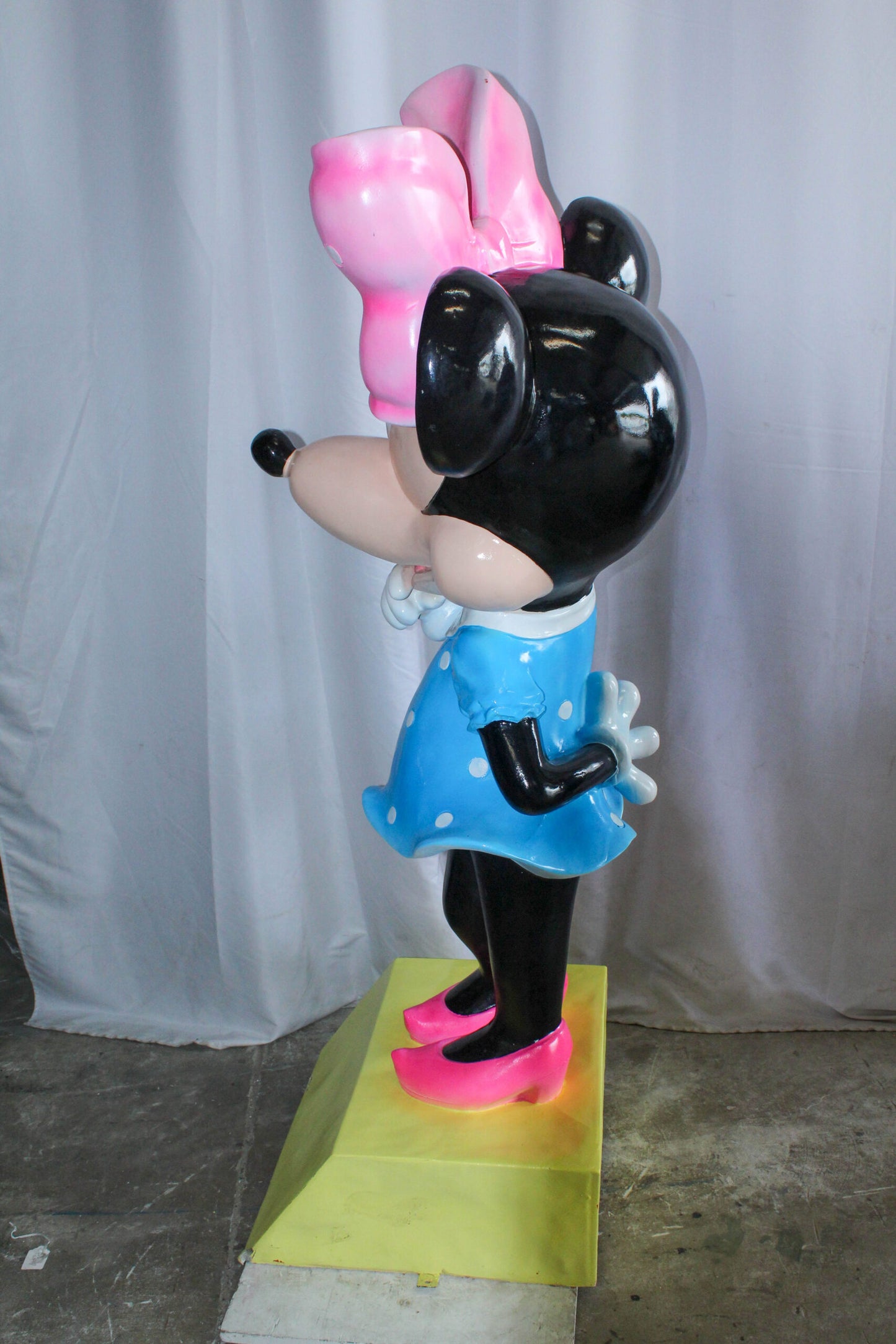 Large Cartoon Mouse Character Statue With Hands On Hips 22" x 29" x 70"H