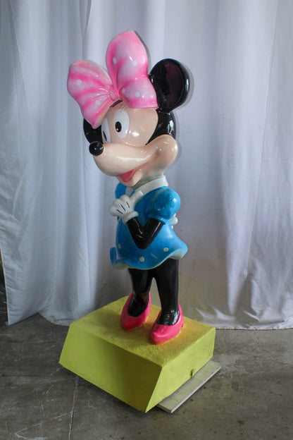 Large Cartoon Mouse Character Statue With Hands On Hips 22" x 29" x 70"H