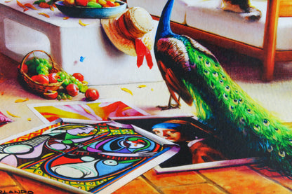 Orlando Quevedo A Day in Paradise Giclee Original Painting, 24"x20"
