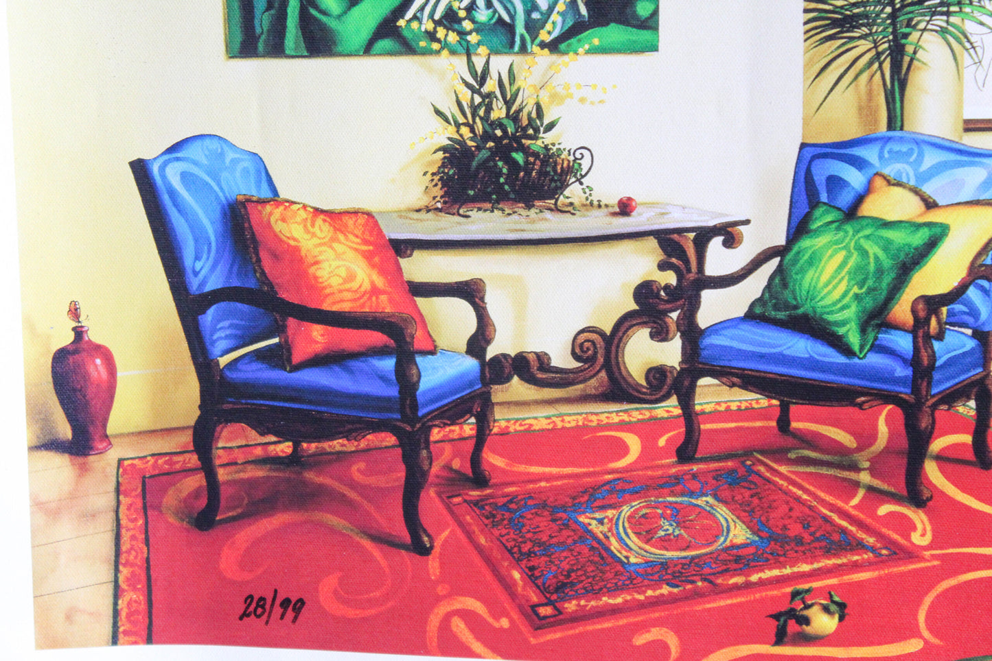 Magic Dreams II by Orlando Quevedo Elegant Interior Scene, 29"x20"