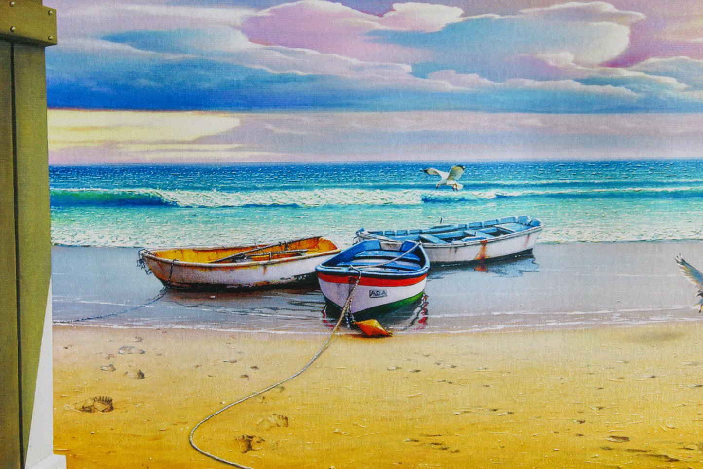Micha Seashells Giclee on Canvas Limited Edition Of 99 Prints, 30"x17"