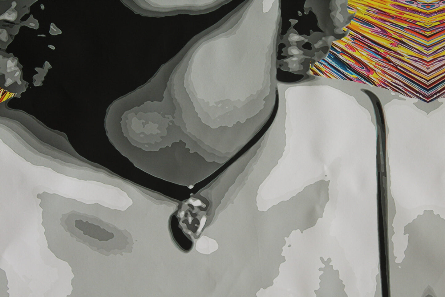 Marilyn Monroe Pop Art on Unstretched Giant Size Canvas, 44"x64"