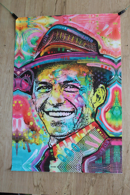 Frank Sinatra Pop Art on Unstretched Giant Size Canvas, 44"x64"