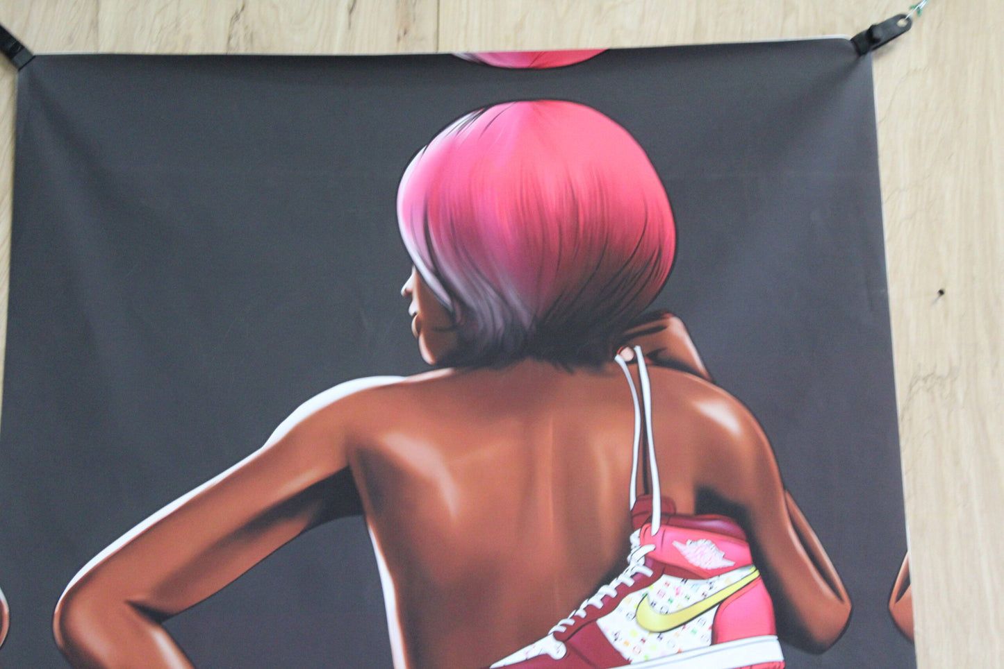 Louis Vuitton Retro Nike Jordan 1 fashion Giant Unstretched painting, 44"x64"