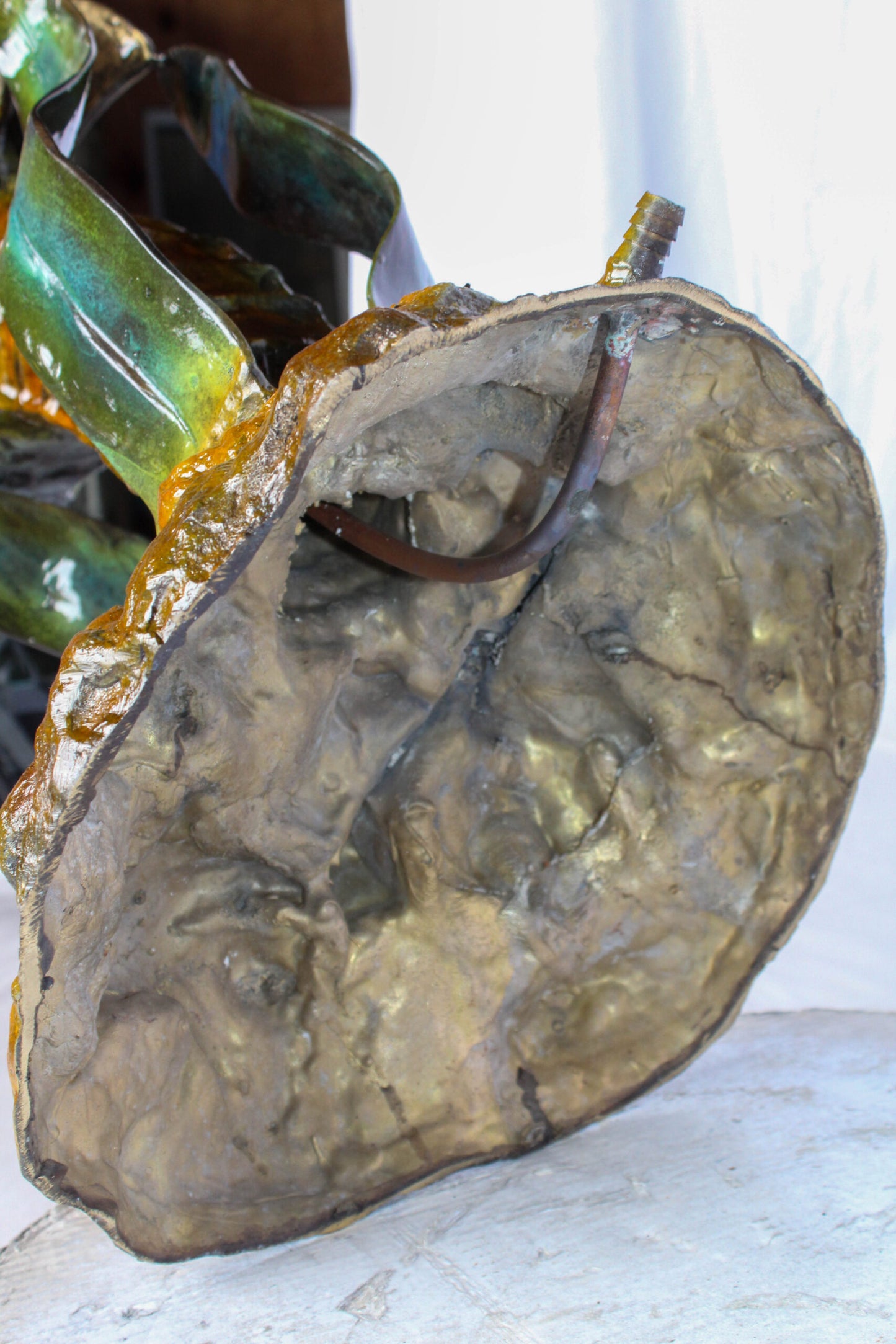 Bronze Seahorse And Baby Statue Ocean Reef Art Décor 16" x 14" x 43"H