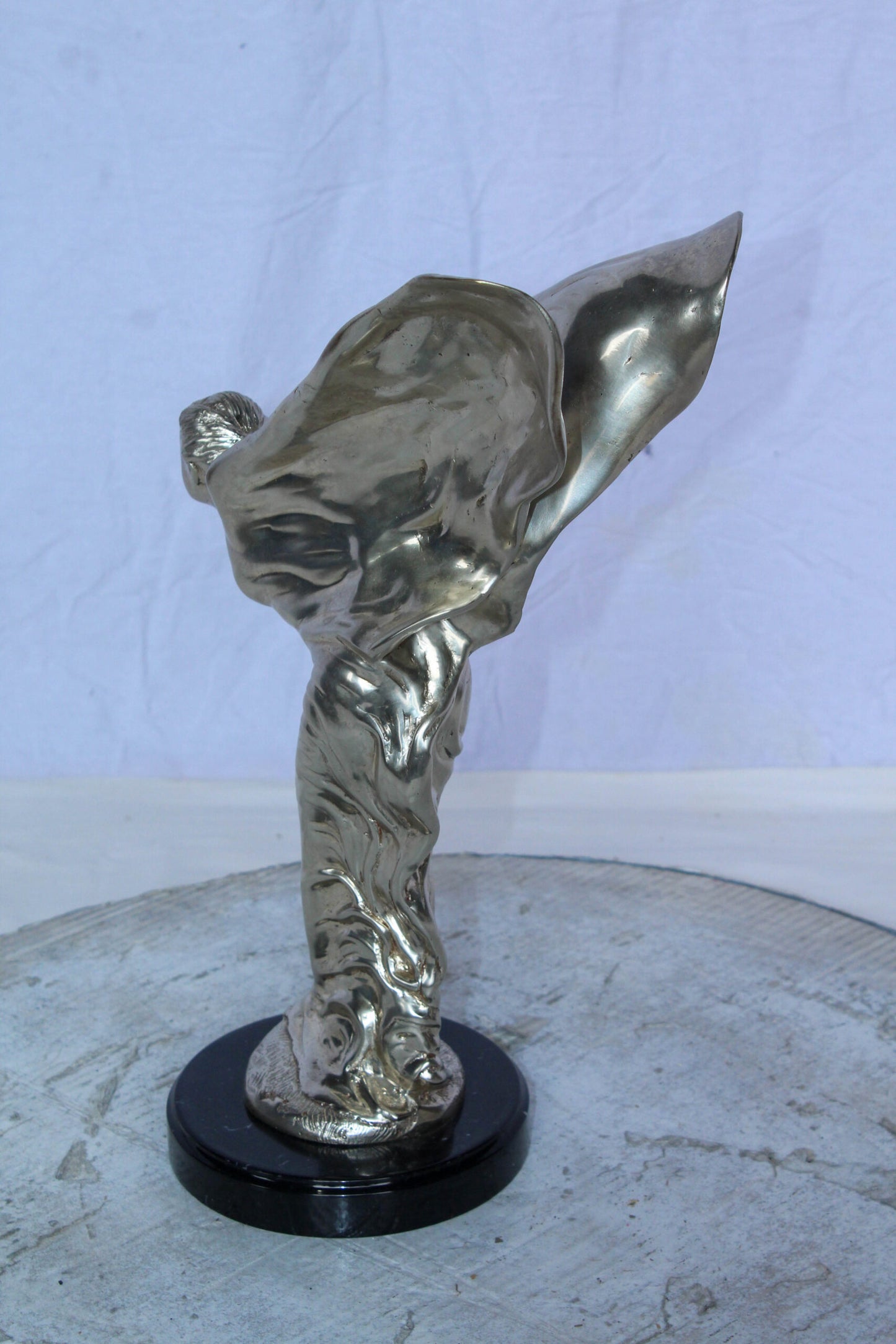 Spirit of Ecstasy Rolls Royce Replica Bronze Statue 7" x 11" x 16"H