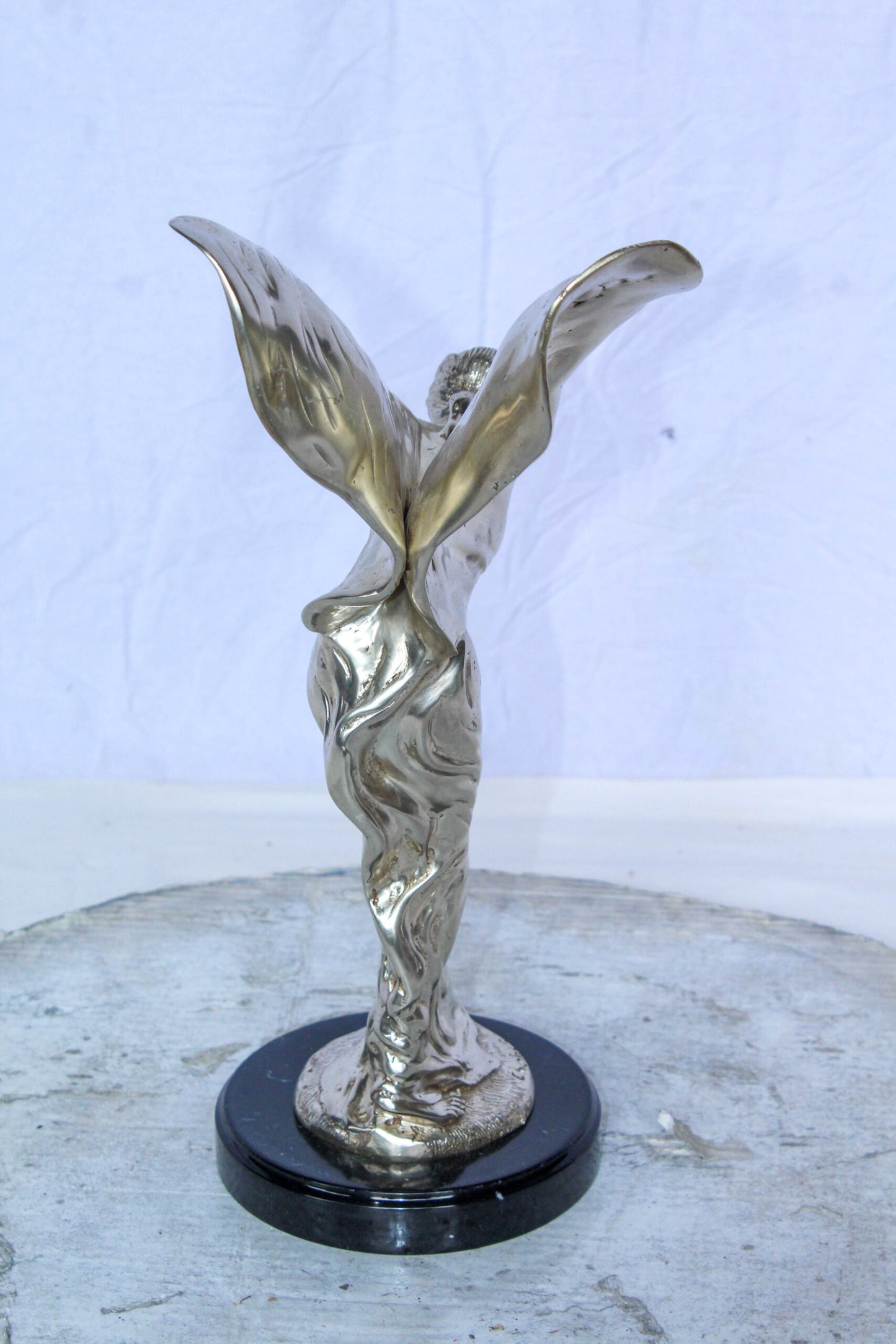 Spirit of Ecstasy Rolls Royce Replica Bronze Statue 7" x 11" x 16"H