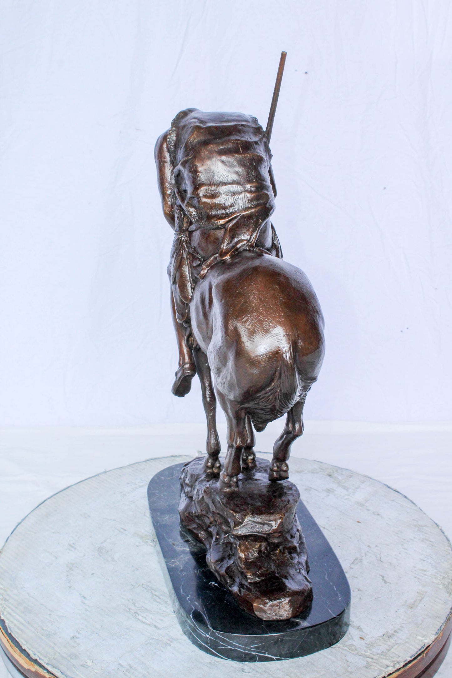 End of the Trail American Warrior Statue Remington Replica 20" x 8" x 25"H