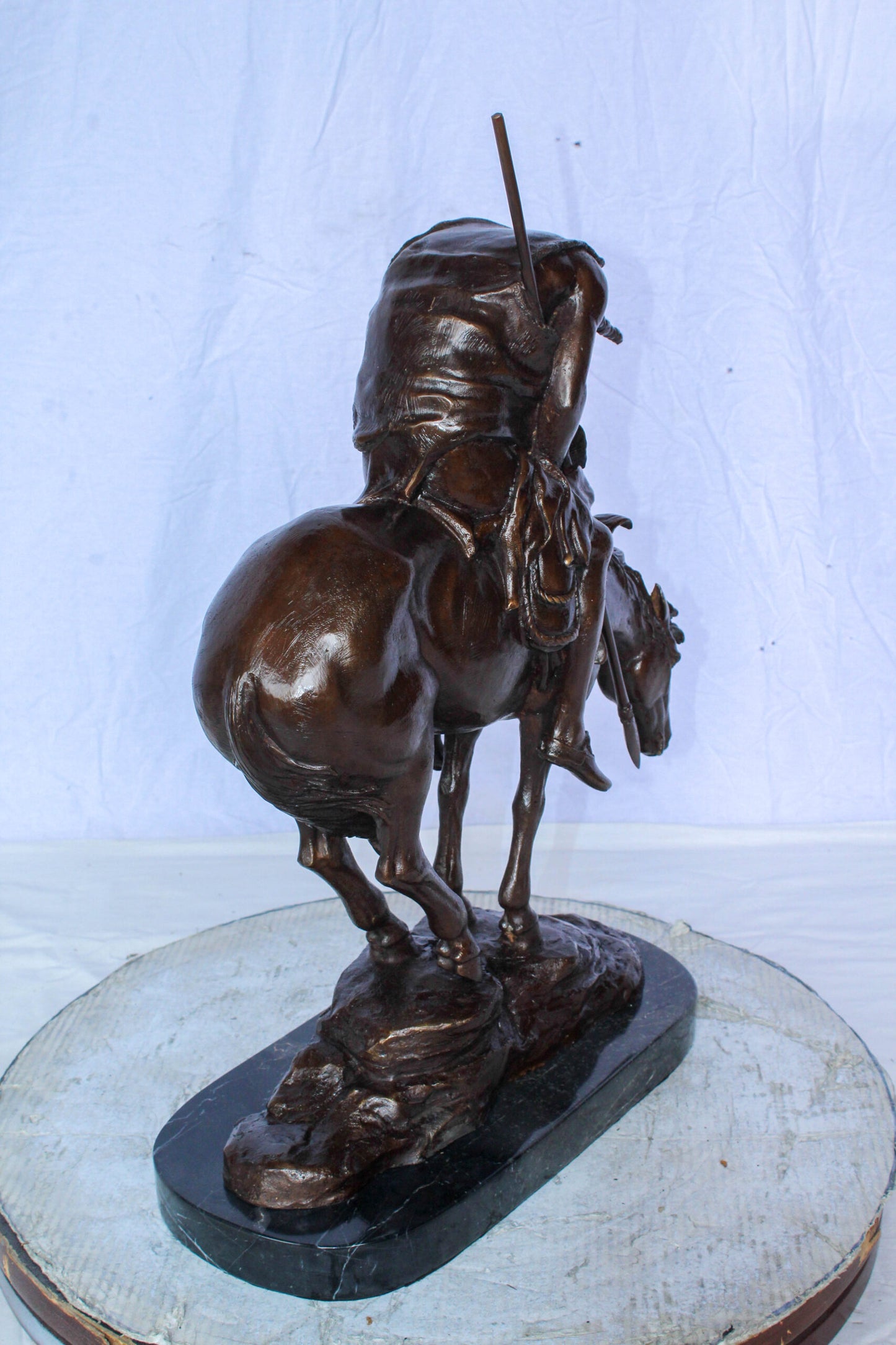 End of the Trail American Warrior Statue Remington Replica 20" x 8" x 25"H
