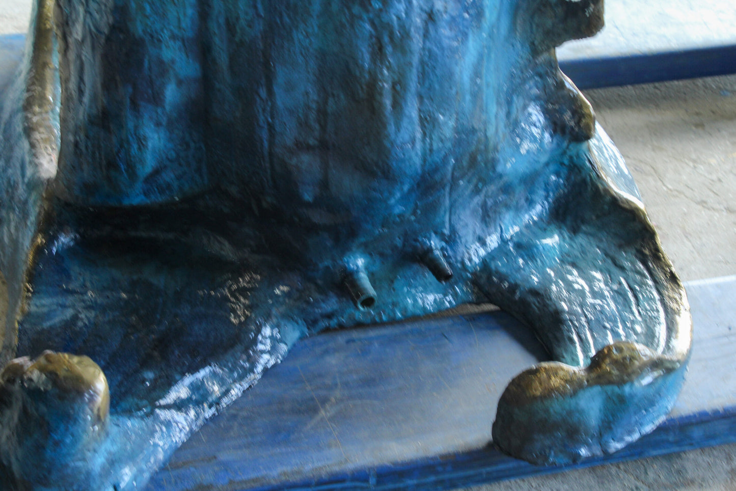 Giant Bronze Three Sea Turtles Fountain Statue Coral Base 50" x 40" x 68"H
