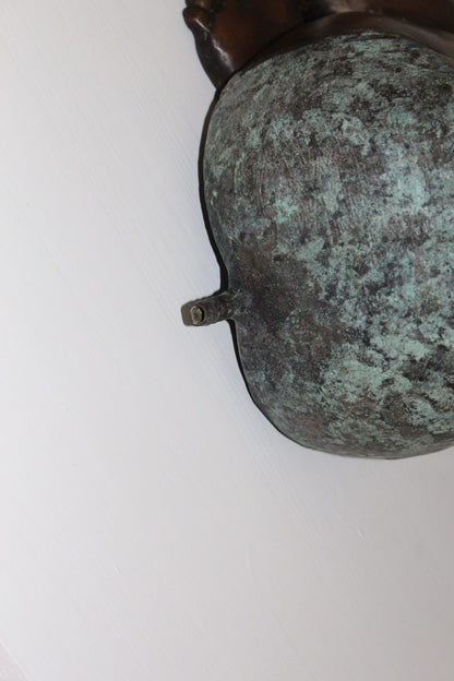 Girl listening to a Shell fountain-Bronze Statue -  Size: 17"L x 10"W x 20"H. 