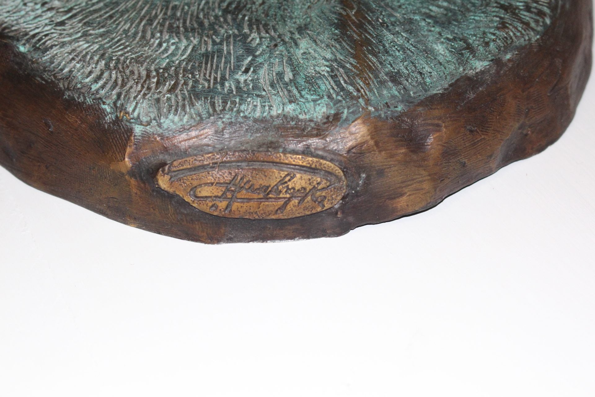 Boy plays baseball Bronze Statue -  Size: 22"L x 12"W x 36"H. 