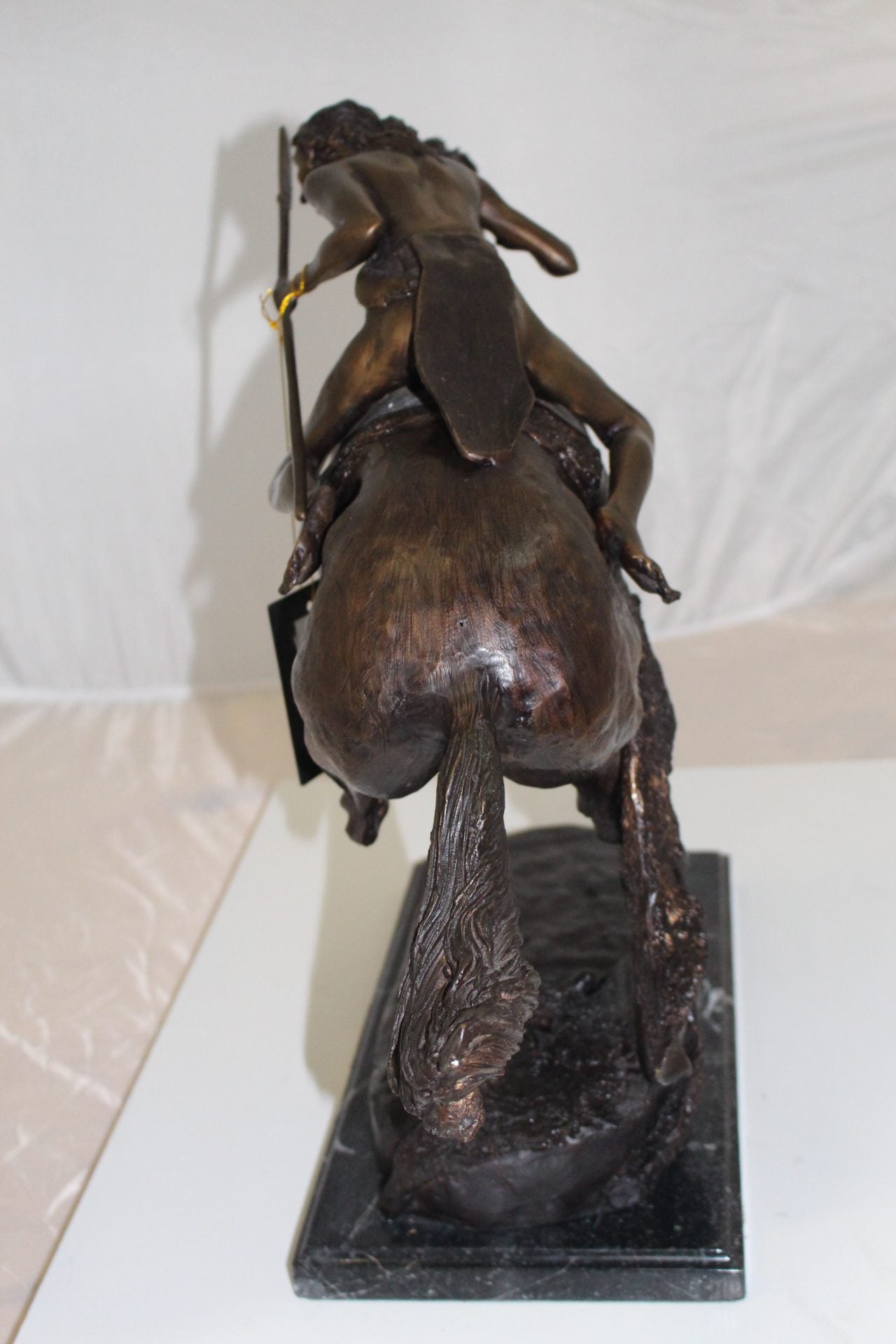 Cheyenne by Remington Bronze Statue -  Size: 27"L x 8.5"W x 22"H. 