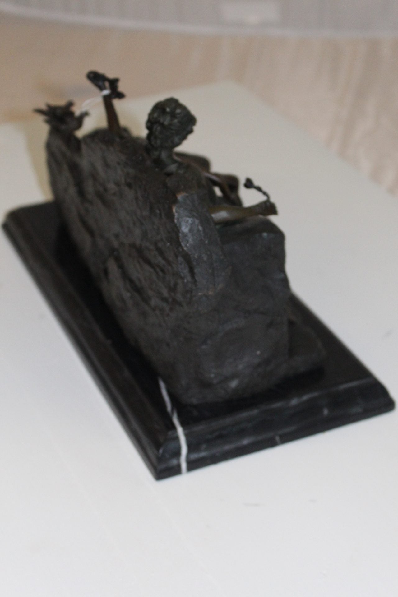Two ladies Bronze Statue -  Size: 14.5"L x 7"W x 9"H. 