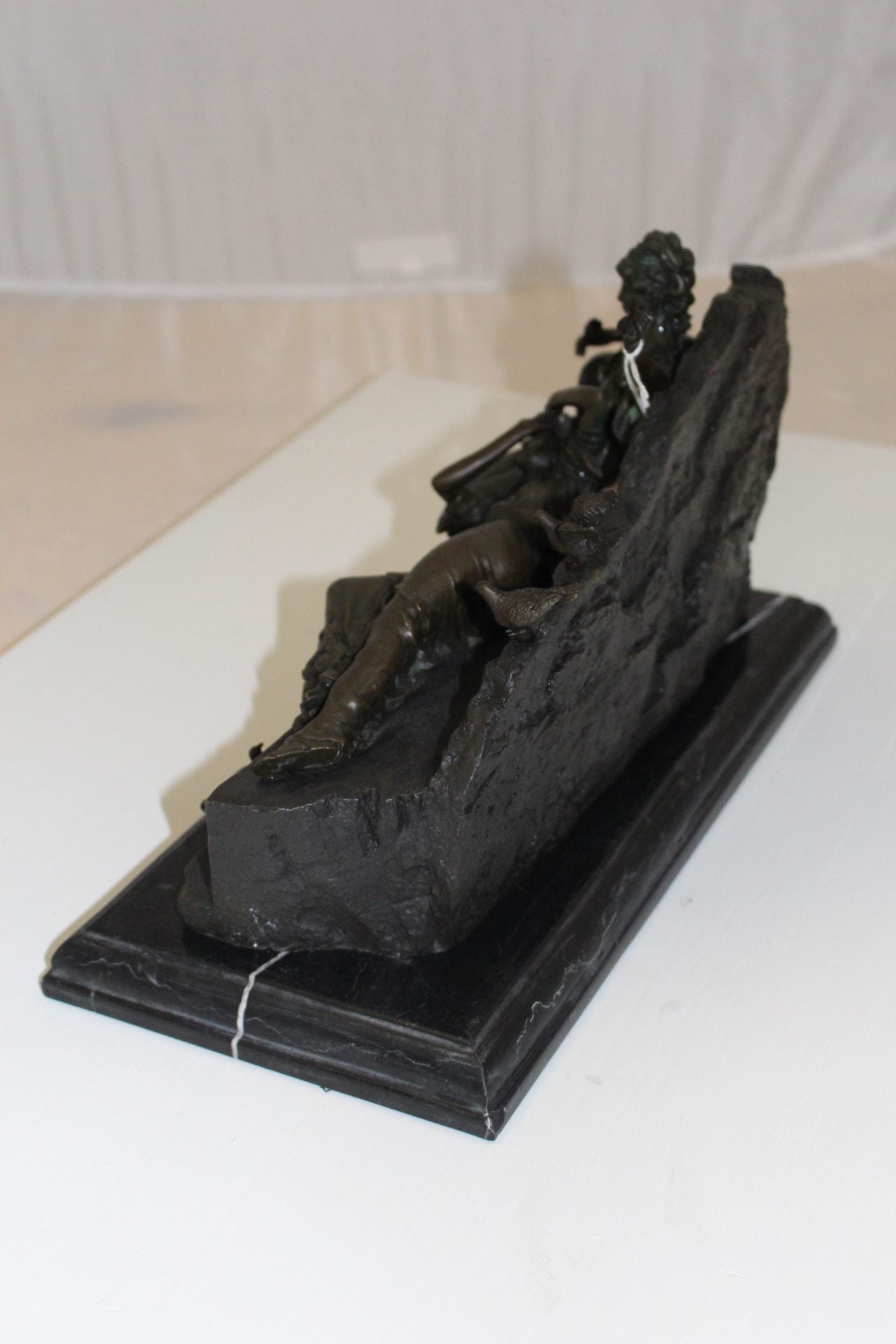 Two ladies Bronze Statue -  Size: 14.5"L x 7"W x 9"H. 