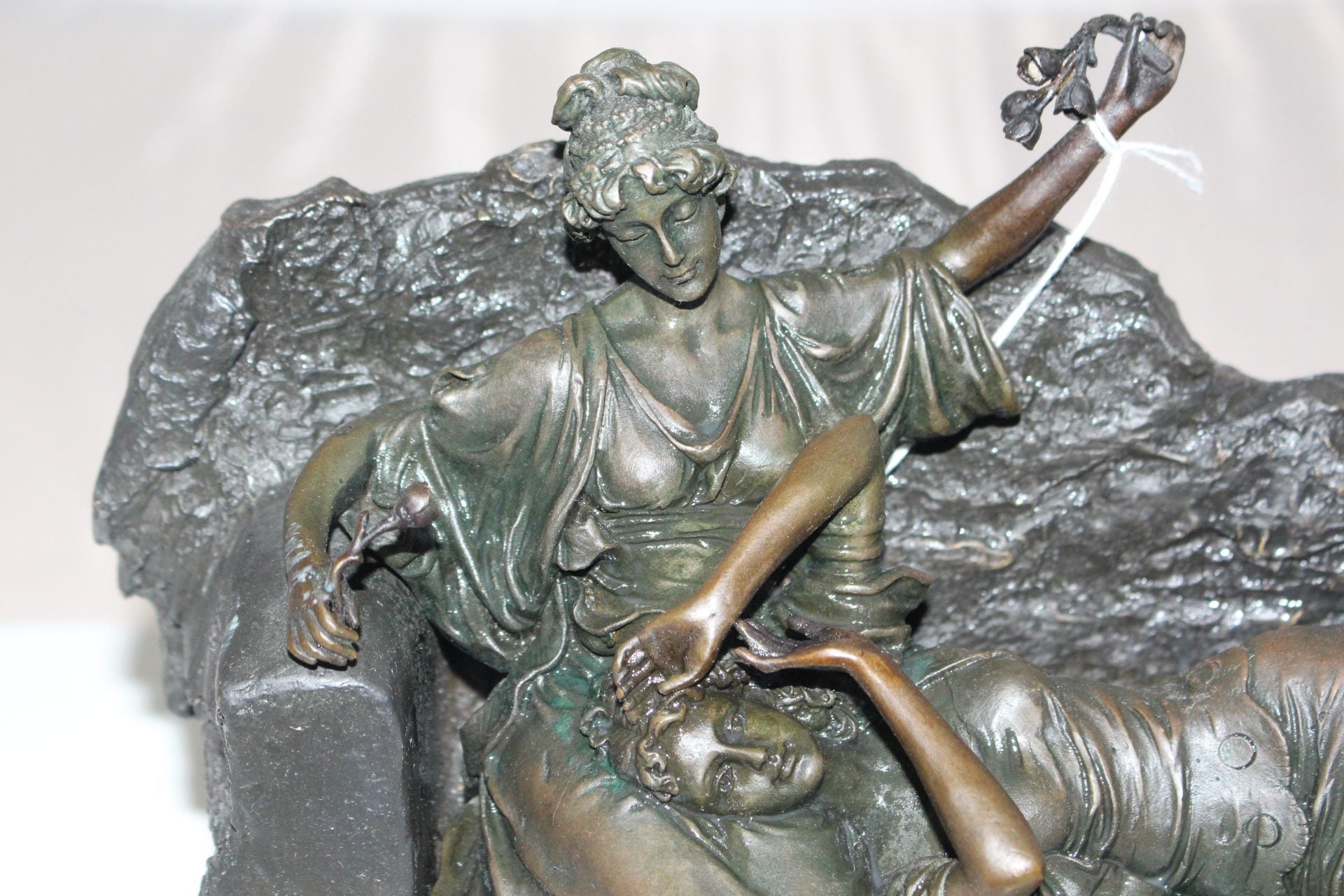 Two ladies Bronze Statue -  Size: 14.5"L x 7"W x 9"H. 