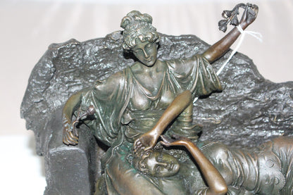 Two ladies Bronze Statue -  Size: 14.5"L x 7"W x 9"H. 