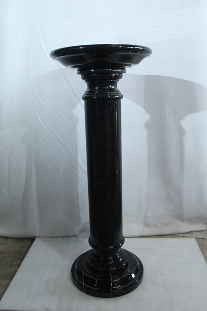 Elegant Black Marble Display Pedestal for Art or Decor 14" x 14" x 36"H