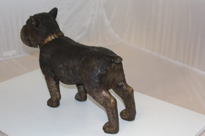 Terrier dog Bronze Statue -  Size: 19"L x 5"W x 14"H. 