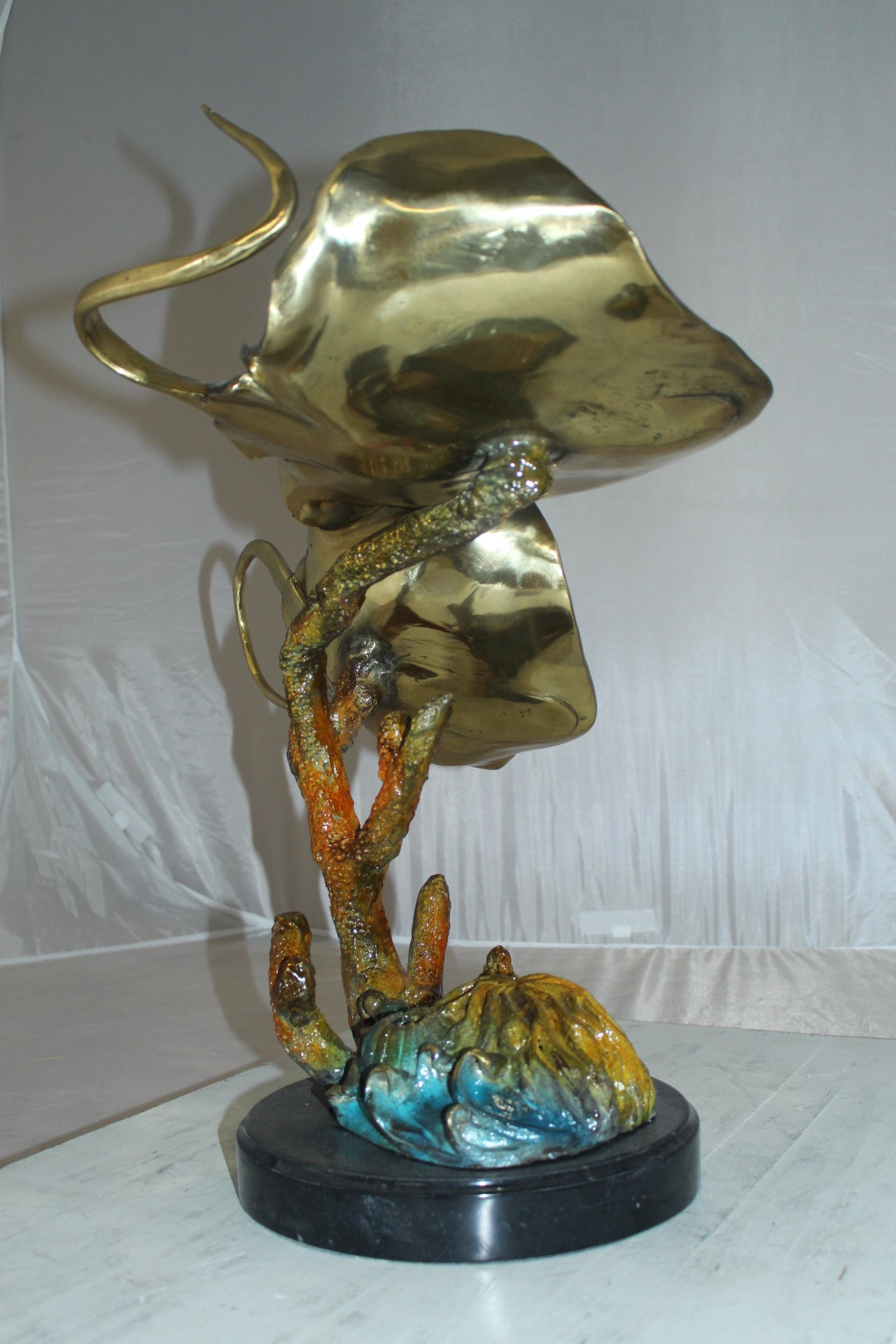 Double Monterey Bronze Statue -  Size: 14"L x 24"W x 21"H. 