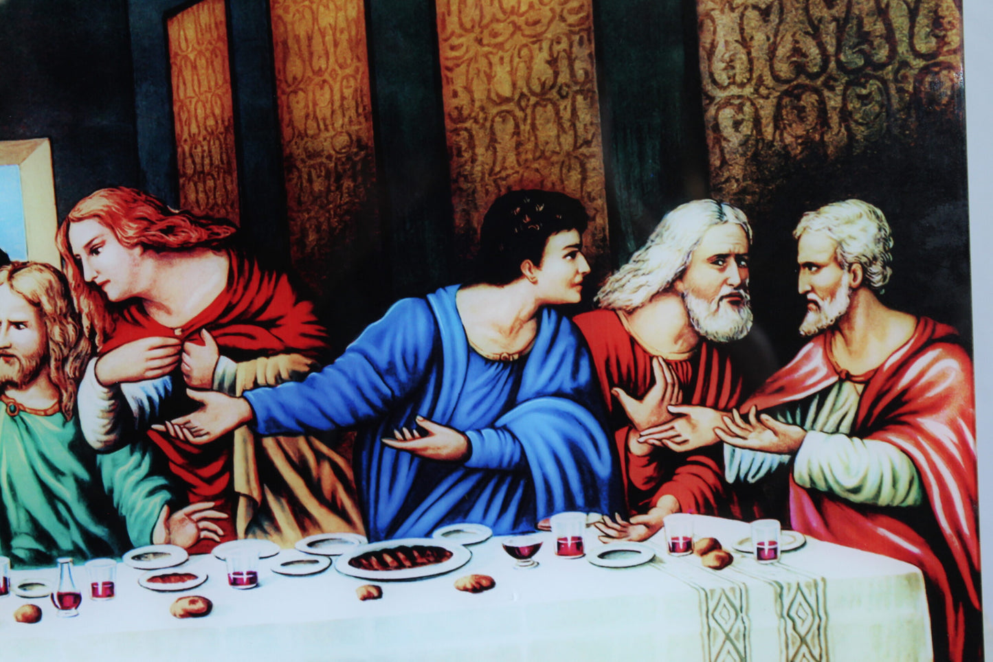 The Last Supper Art Print on Glossy Acrylic Sheet 35" x 15" x 1"H