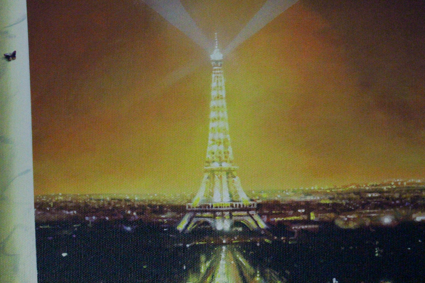 Orlando Quevedo Lady in Paris Medium on Canvas Unstretched, 30"x21"
