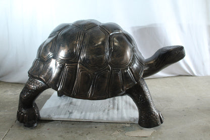 Giant Walking Tortoise Aluminum Statue for Garden or Décor 49" x 30" x 32"H