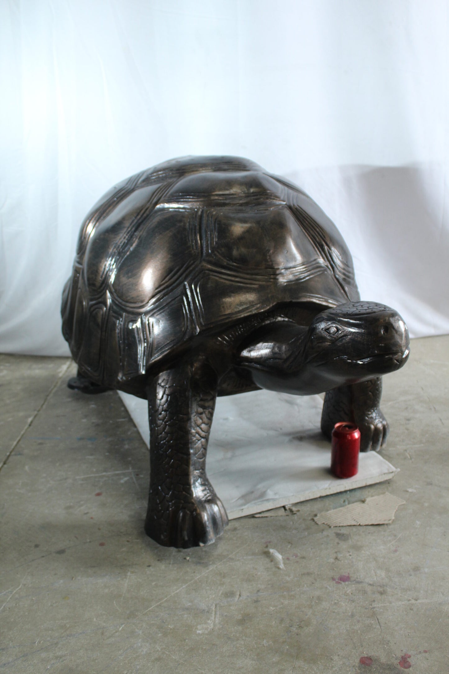 Giant Walking Tortoise Aluminum Statue for Garden or Décor 49" x 30" x 32"H