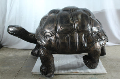 Giant Walking Tortoise Aluminum Statue for Garden or Décor 49" x 30" x 32"H