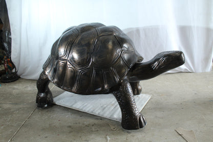 Giant Walking Tortoise Aluminum Statue for Garden or Décor 49" x 30" x 32"H
