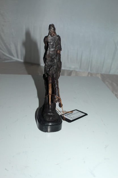 Mountain man -small, by Remington Bronze Statue -  7"L x 2.5"W x 11"H. 