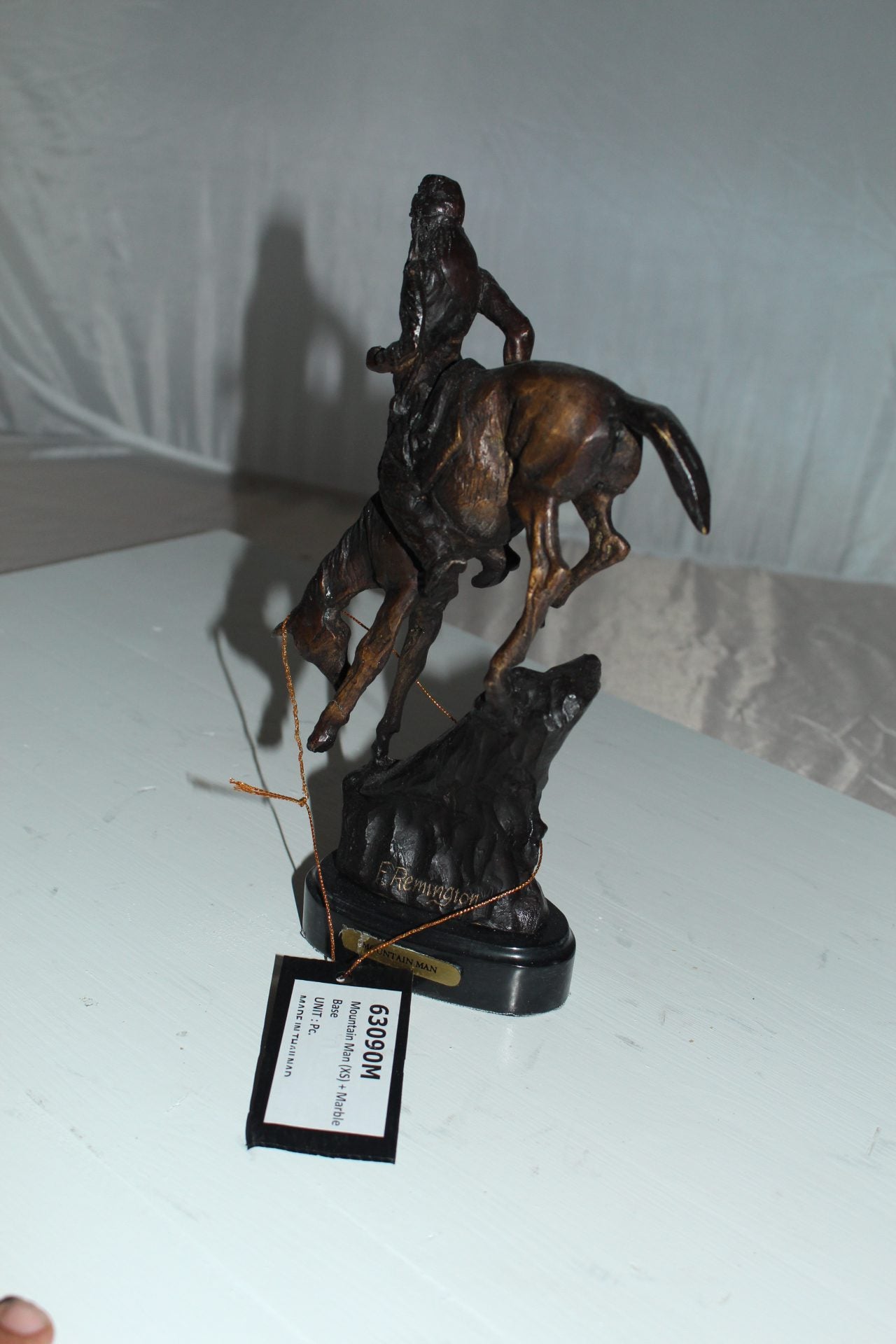 Mountain man -small, by Remington Bronze Statue -  7"L x 2.5"W x 11"H. 