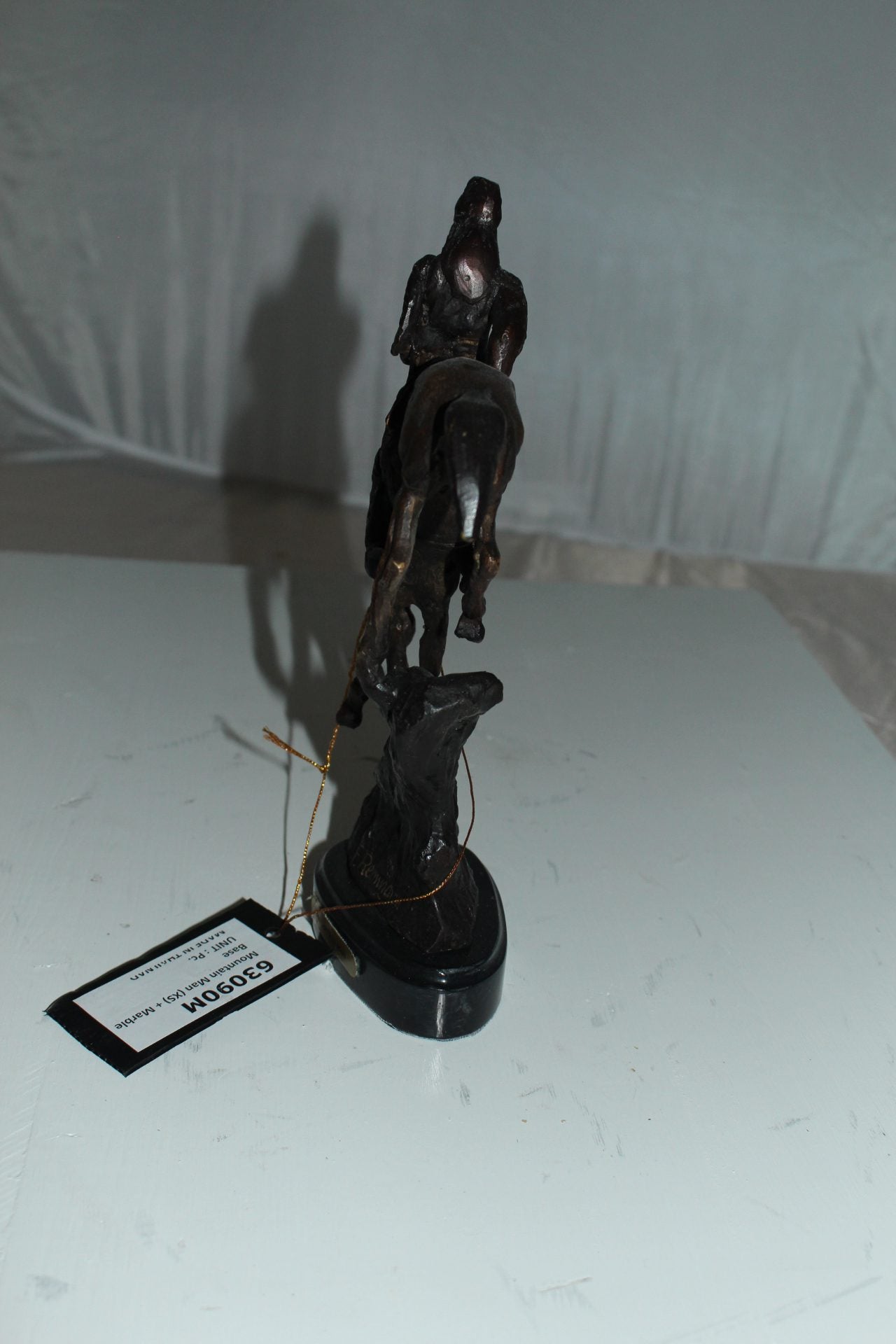Mountain man -small, by Remington Bronze Statue -  7"L x 2.5"W x 11"H. 