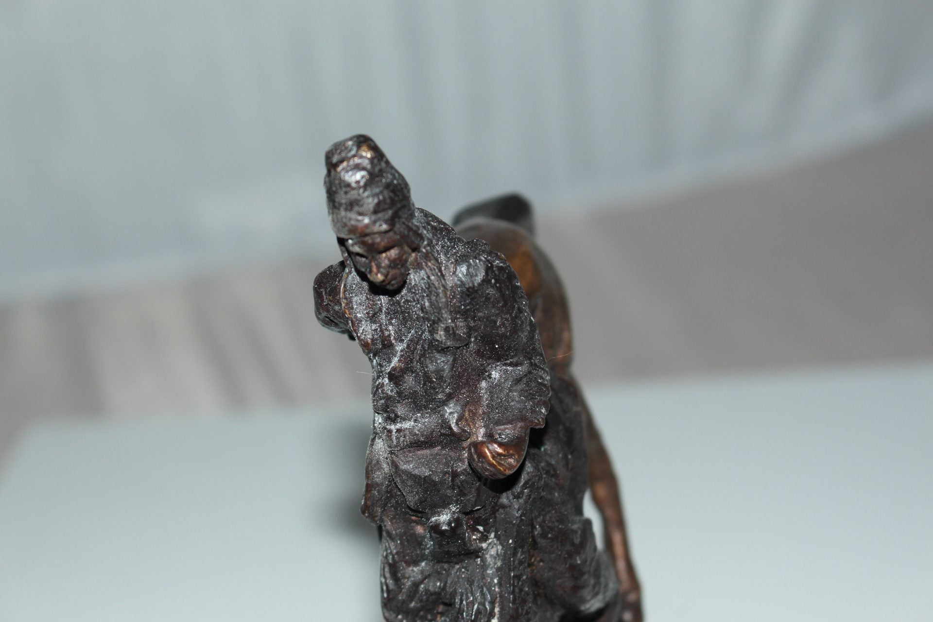 Mountain man -small, by Remington Bronze Statue -  7"L x 2.5"W x 11"H. 