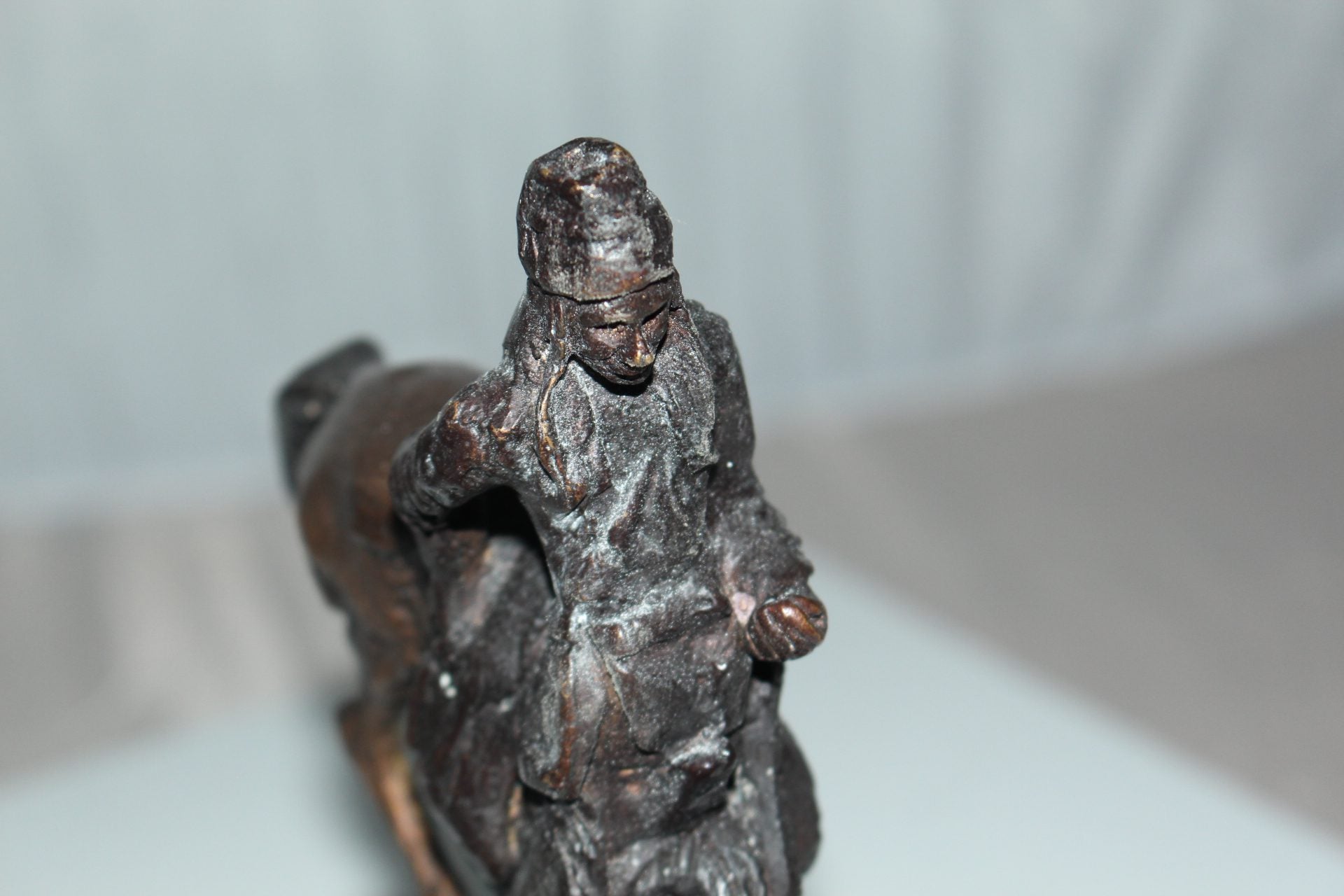 Mountain man -small, by Remington Bronze Statue -  7"L x 2.5"W x 11"H. 