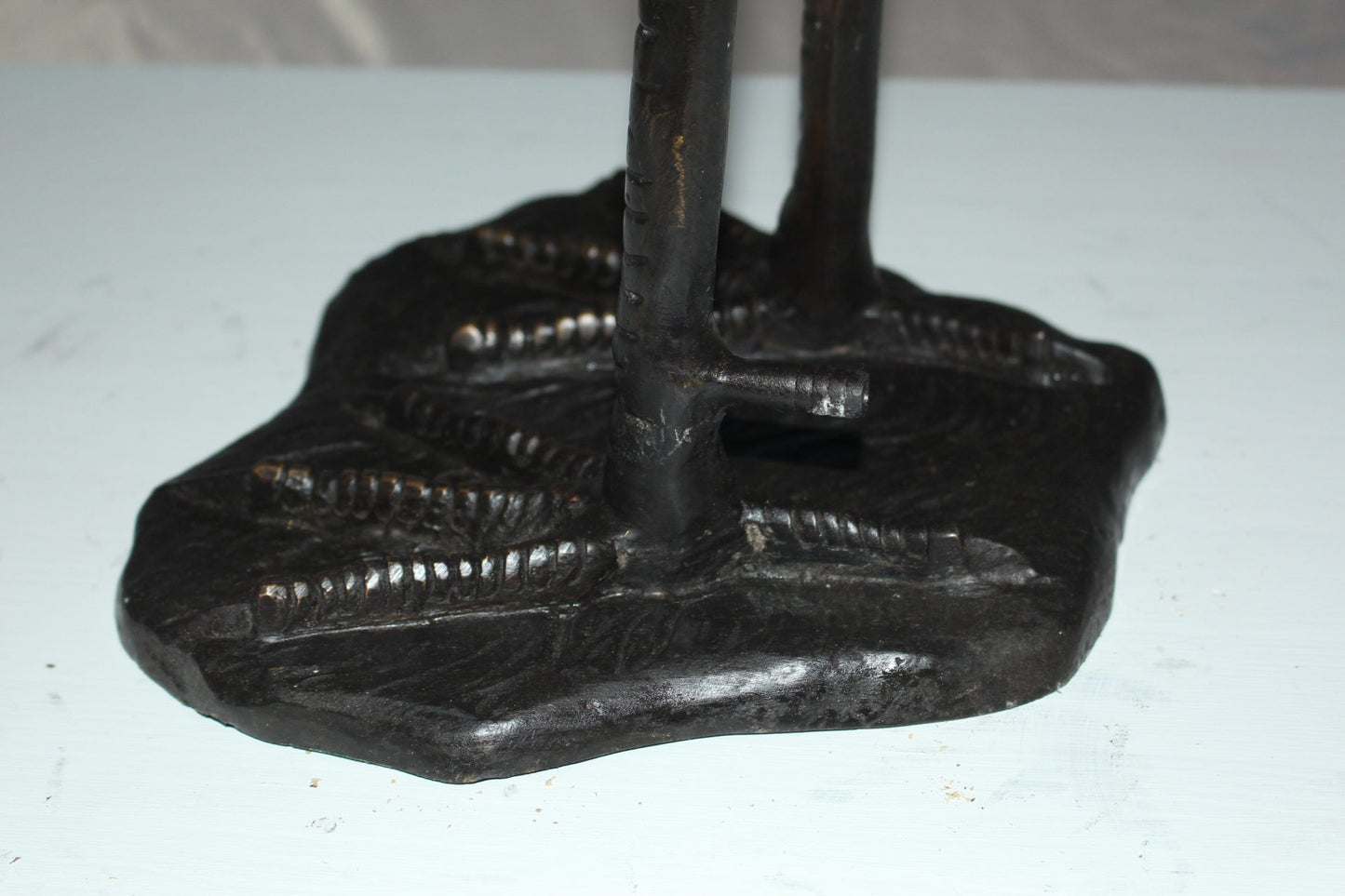 Crane head up fountain Bronze Statue -  Size: 13"L x 9.5"W x 52"H. 
