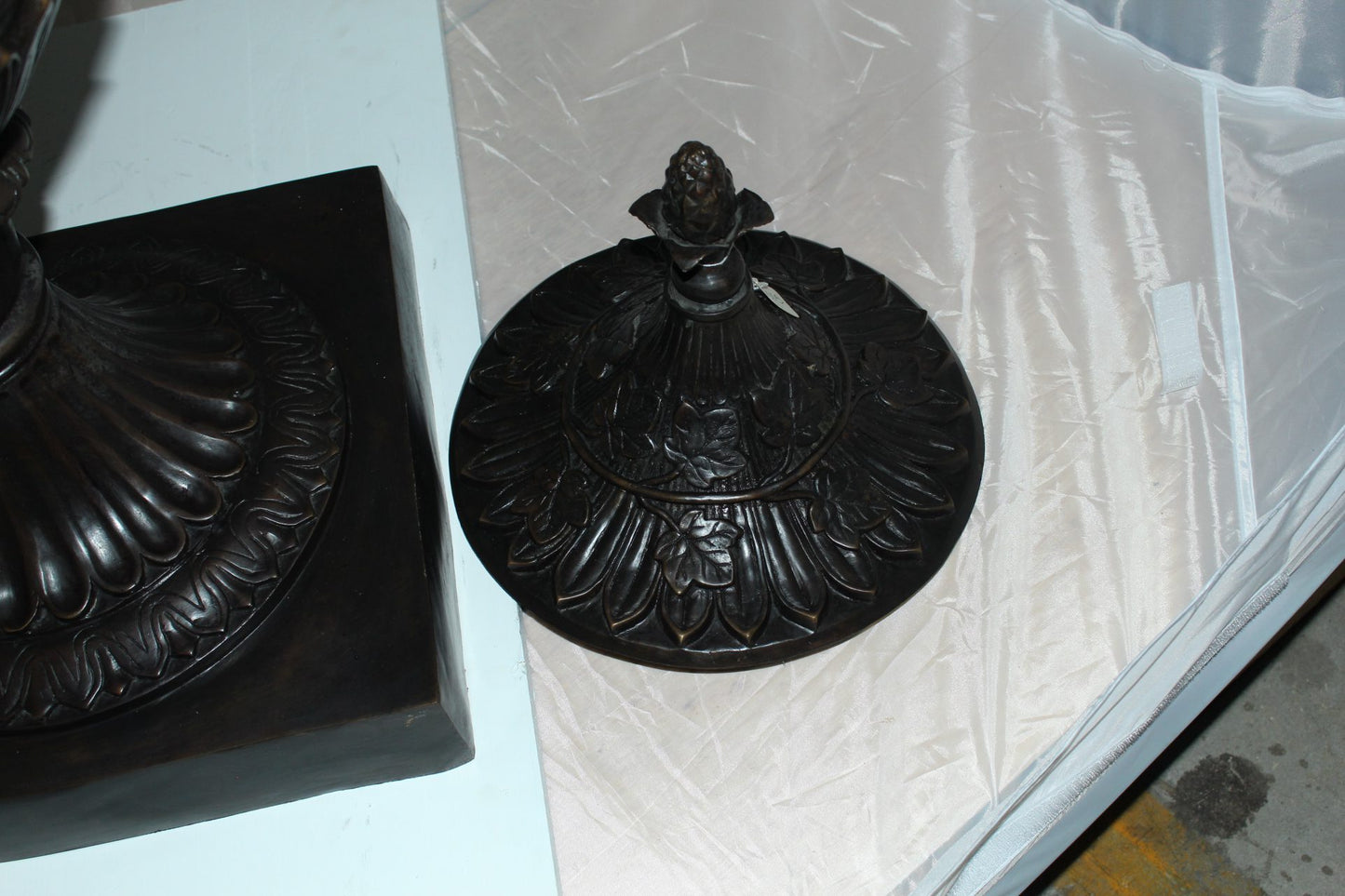Vase - spirit large Bronze Statue -  Size: 21"L x 16"W x 48.5"H. 