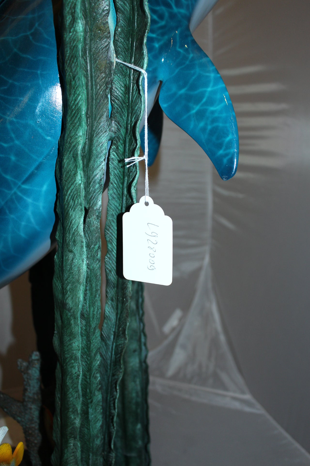 Two dolphins w small fish fountain Bronze Statue -  Size: 33"L x 30"W x 42"H. 