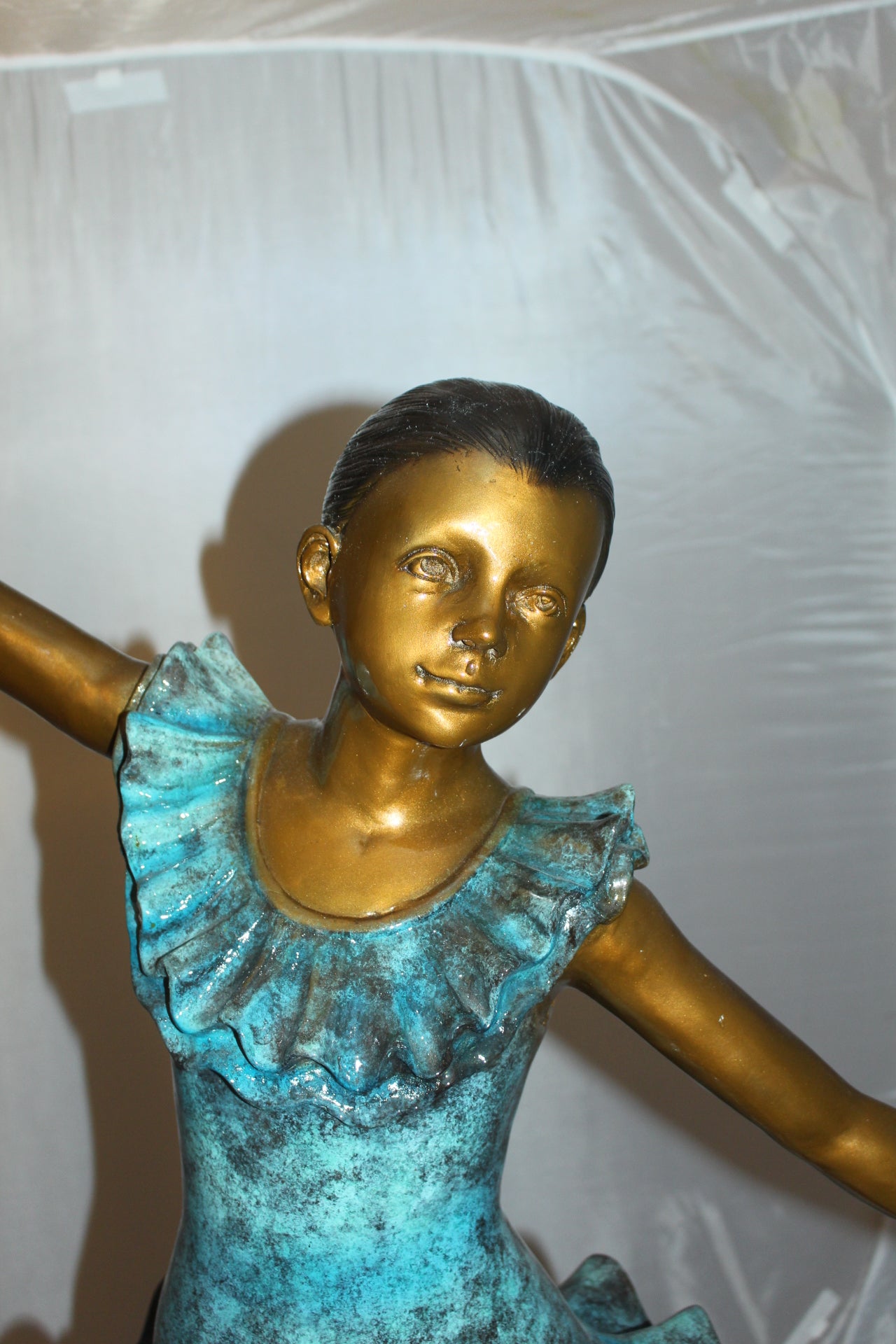 Ballerina Bronze Statue Bronze Statue -  Size: 34"L x 15"W x 46"H. 