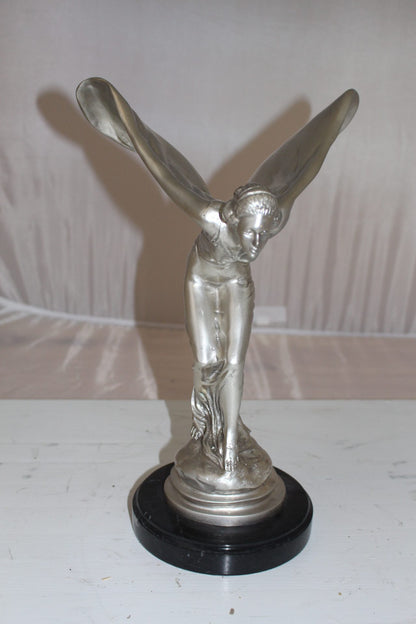 Rolls Royce -Small Bronze Statue -  Size: 9"L x 9"W x 14"H. 
