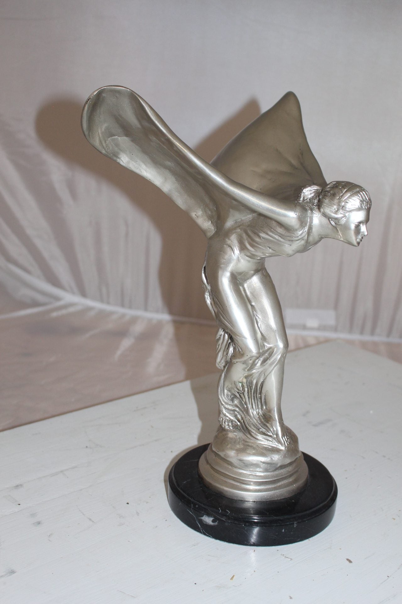 Rolls Royce -Small Bronze Statue -  Size: 9"L x 9"W x 14"H. 