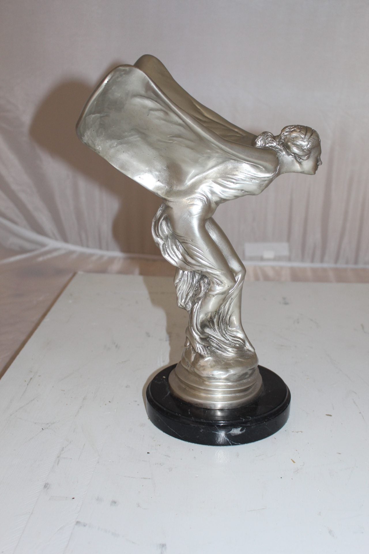 Rolls Royce -Small Bronze Statue -  Size: 9"L x 9"W x 14"H. 