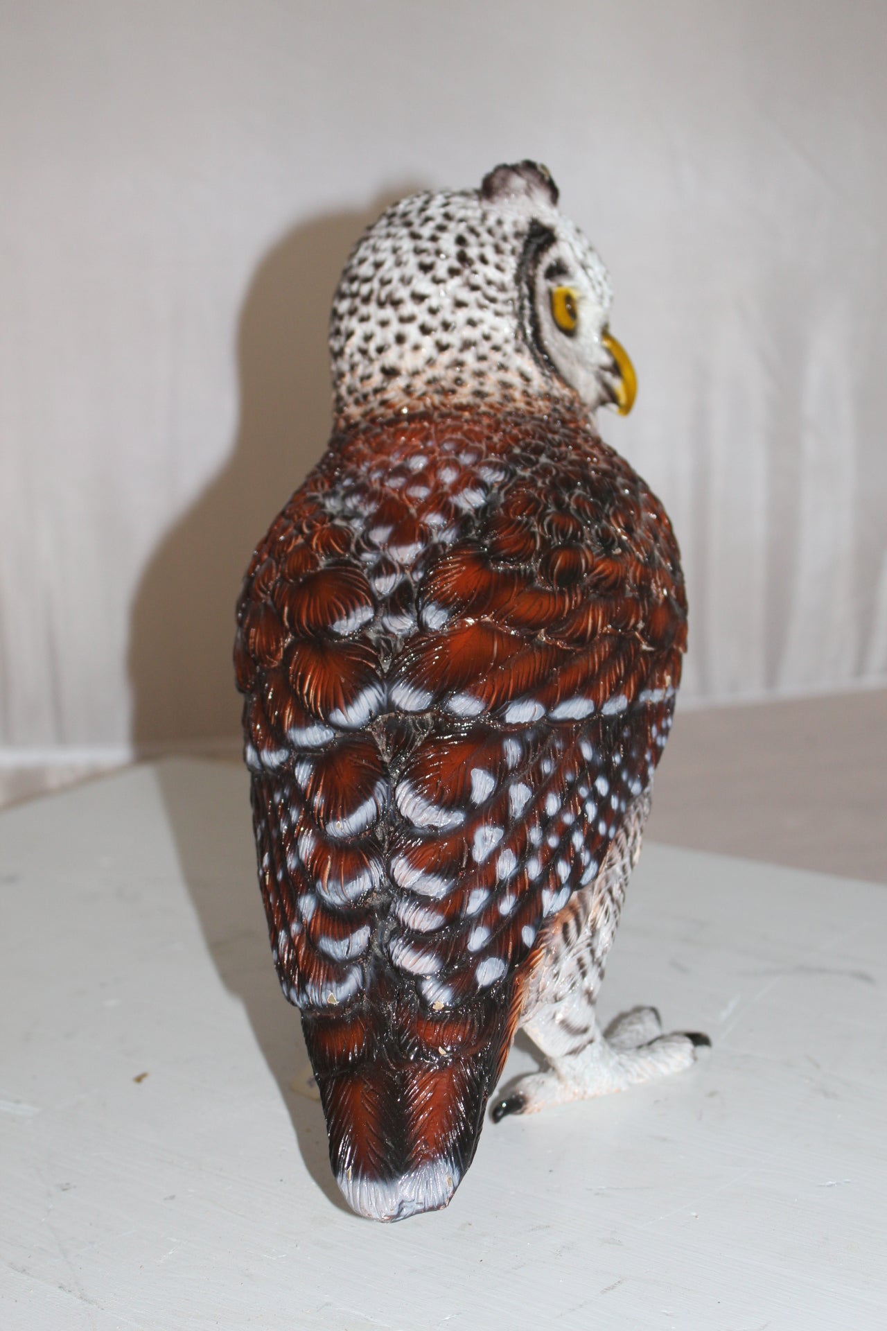 Owl Bronze Statue -  Size: 12"L x 6"W x 12"H. 
